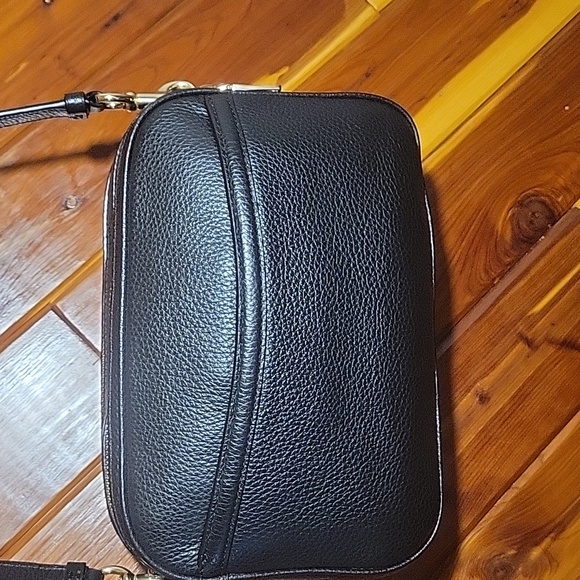COACH JES Black Pebbled Leather Minimalist Crossbody - Picture 3 of 14